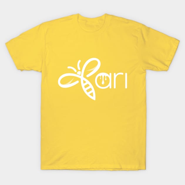 Ari the Bee (White) T-Shirt by Spaksu